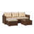 Brown Frame/Beige Cushion