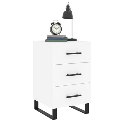 Mazari 40cm W Iron Bedside Table