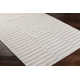 Edita Striped Hand Loomed Recycled P.E.T. Area Rug in Light Silver/Ash