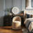 Swivel Upholstered Dining Chair With Backrest, 360 Degree Swivel Side Chair For Dining Room, Balcony, Parlour-1415717301