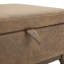 Banc de rangement en tissu