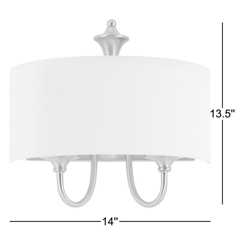 Bhushan 14'' W 1-Light Dimmable Armed Sconce, Oil Rubbed Bronze