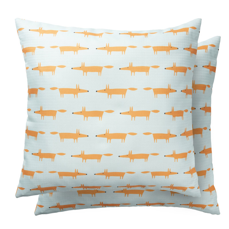 SIC M. Fox-Sky et Tangerine, 18 po x 18 po