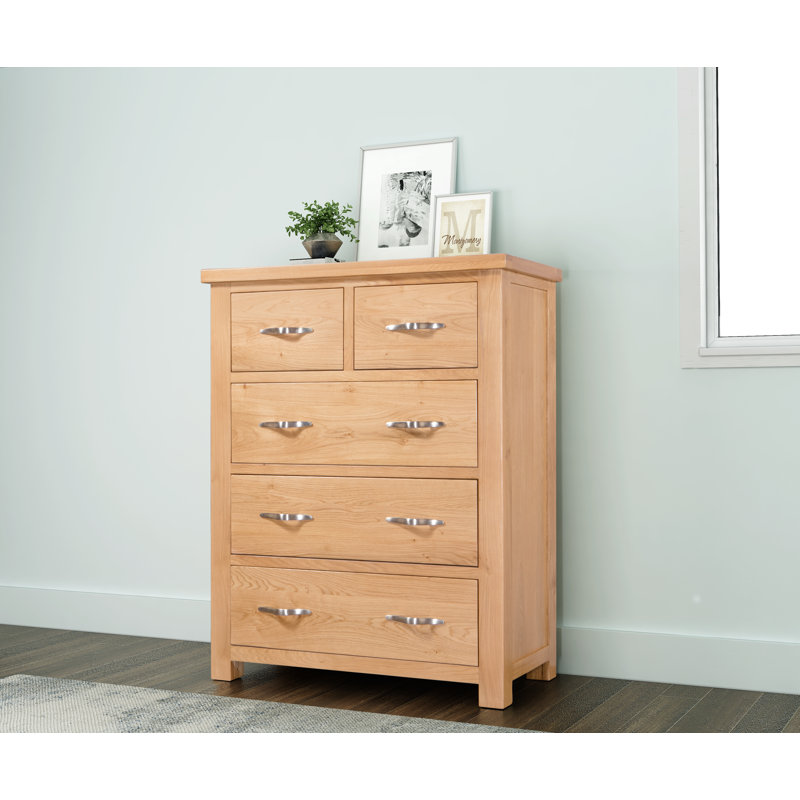 Aponte 95cm W 5 - Drawer Chest of Drawers