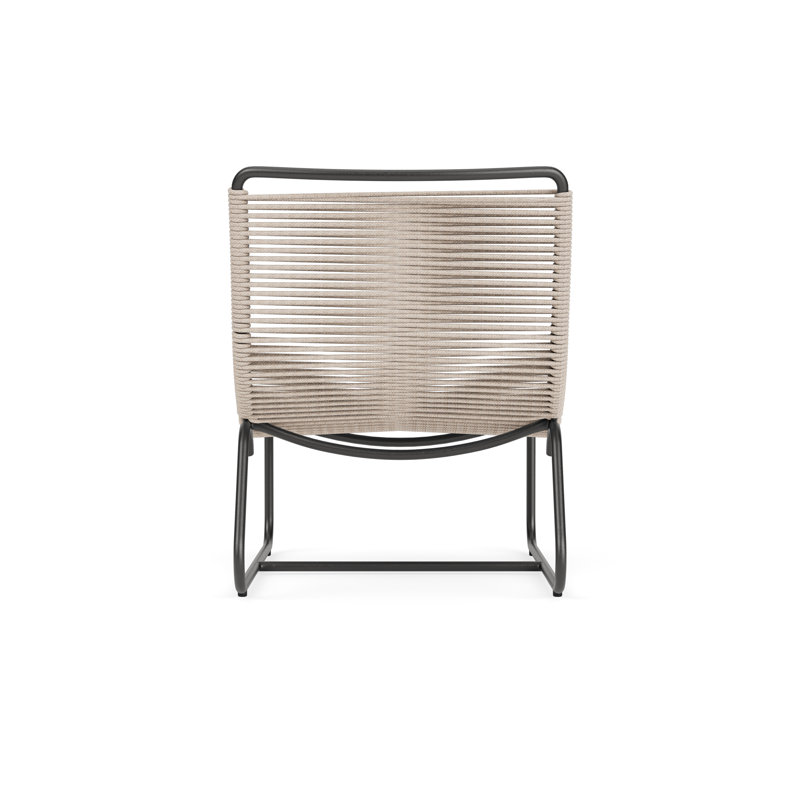 Walter Lamb Outdoor Lounge Chair, Textured Pewter/Pebble