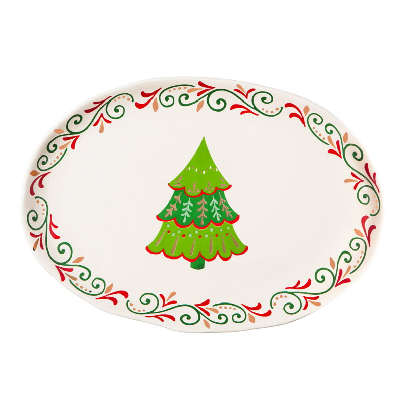 Assiette décorative en céramique