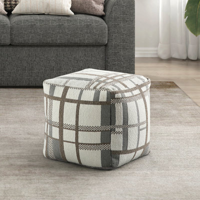 Repose-pieds rembourré en tissu Modern