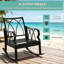 Chaise berçante d'extérieur classique en rotin avec confort rembourré