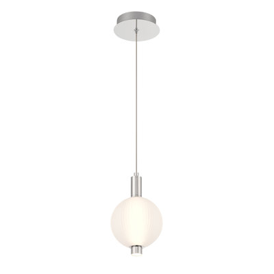 Luminaire suspendu DEL 10 po Palmas en nickel