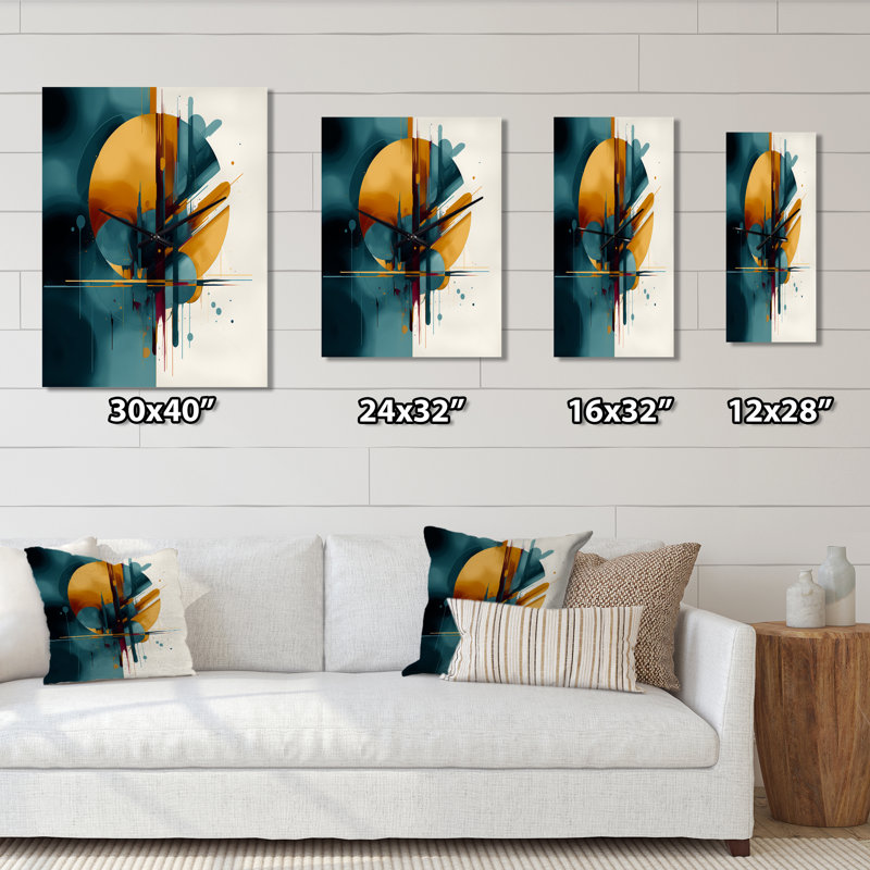 Horloge murale moderne Jasonn, H 32 po x l 16 po x P 1 po