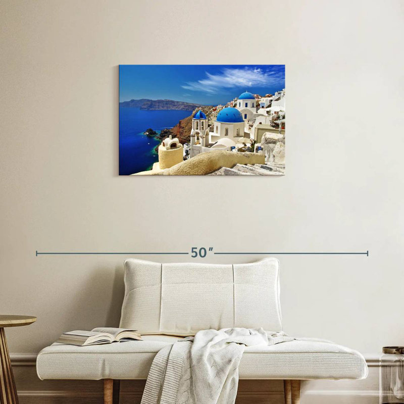 Ravi Santorini Cliffside Caldera, 20" H x 30" W