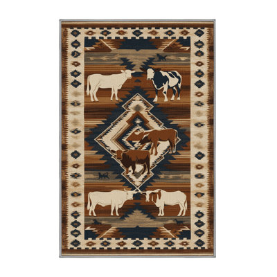  Tapis lavable Ranch Southwestern