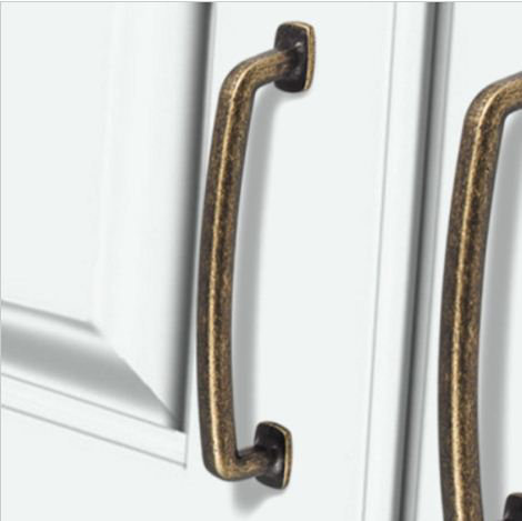 Belcastel I Bar Pull, Distressed Antique Brass, 6 5/16"
