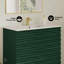 Cascade 36" Freestanding Bathroom Vanity in Green Oak with Sink Top-108958758-108958759