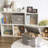 Set of 2 Storage Fabric Boxes with Lids-1153938116