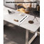 Bureau de direction contemporain en pierre frittée avec trois tiroirs-2130296379