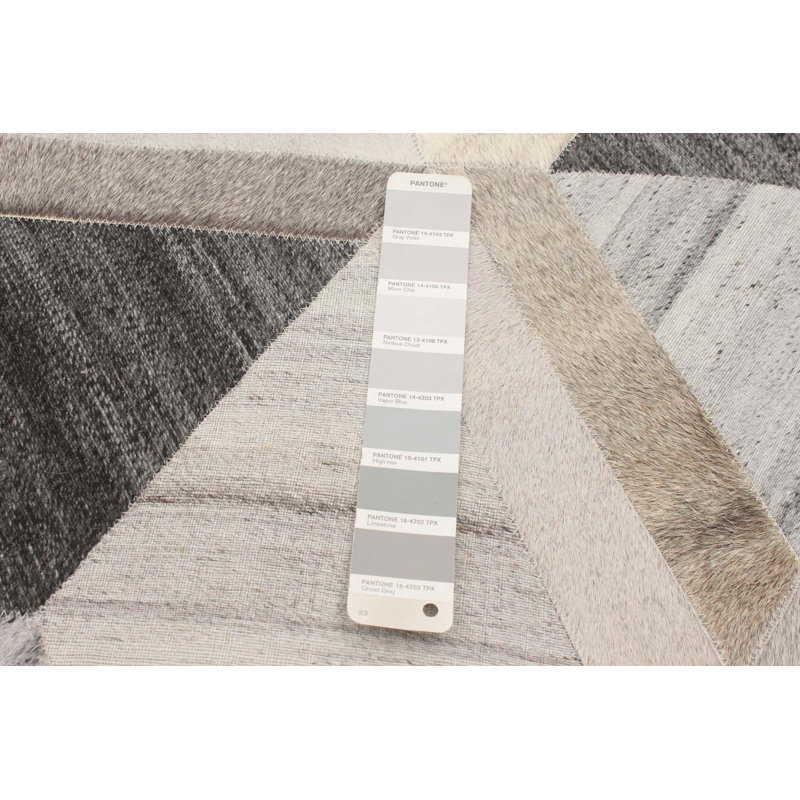 Carelton Cowhide Geometric Indoor Rug