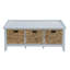 Banc beige et blanc avec 3 tiroirs-980572769
