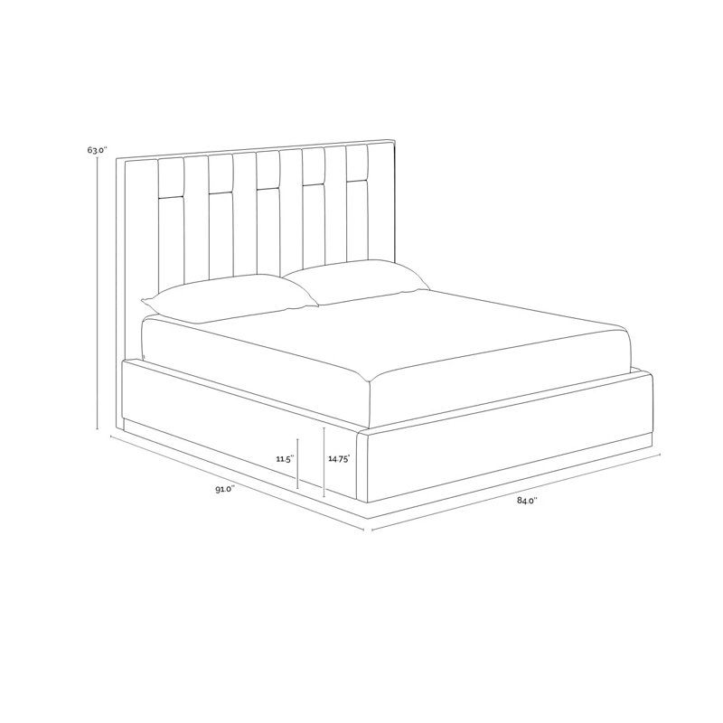 Miterrio Upholstered Bed