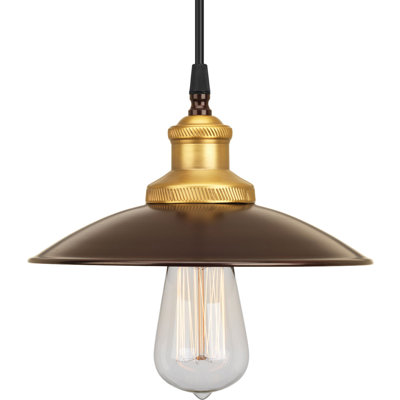Luminaire suspendu conique à 1 lumière Barnwell