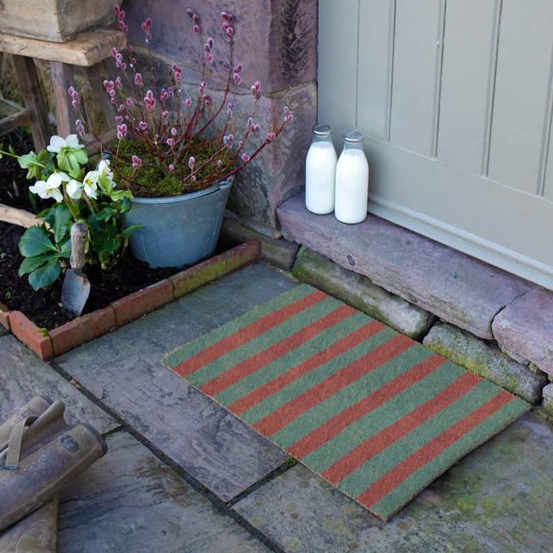 Wiggly Stripes Coir Doormat, 40cm W x 60cm L