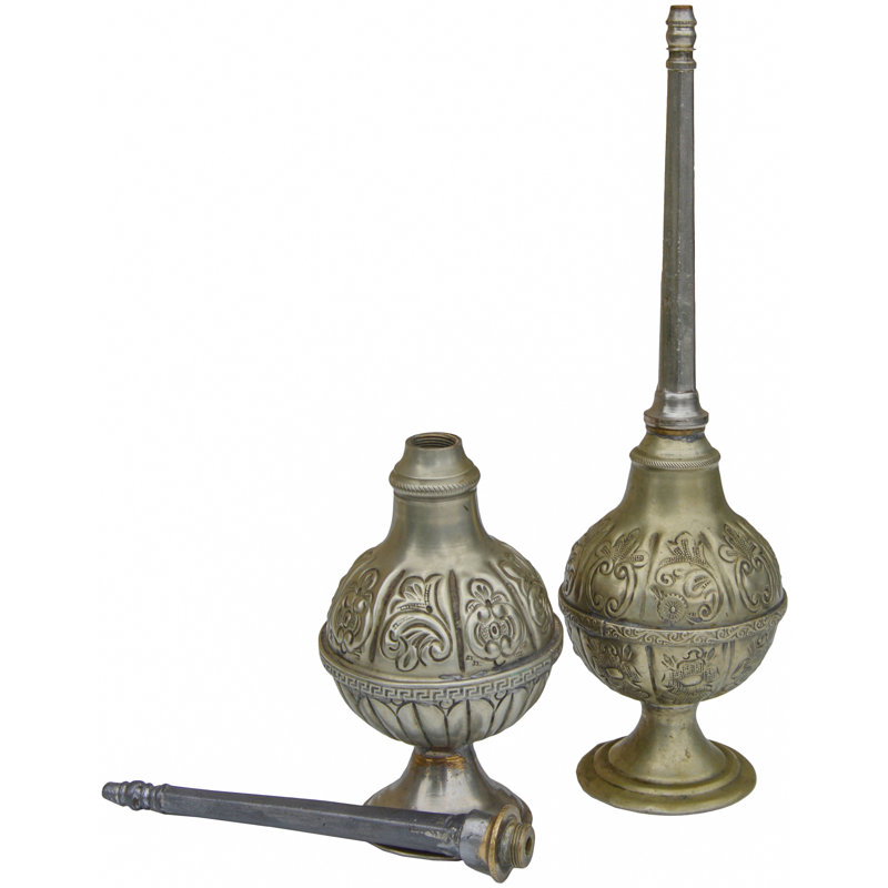 Moorish Silver Perfume Bottles, S/2