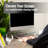 Mind Reader Monitor Stand, Contemporary, Desktop Organizer, Laptop Riser, Office, Glass, Clear