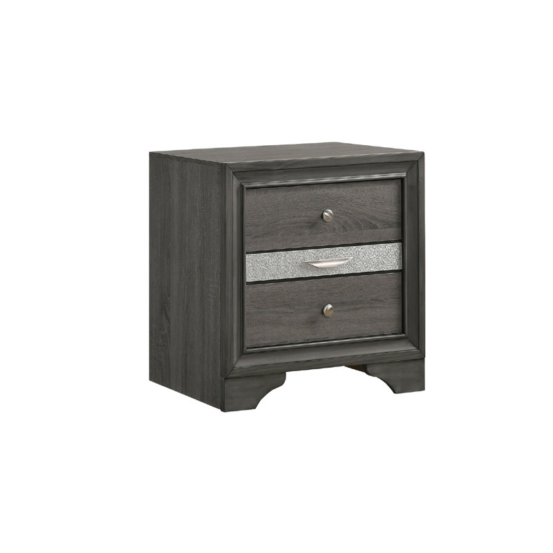 Table de chevet Smartt, Gris