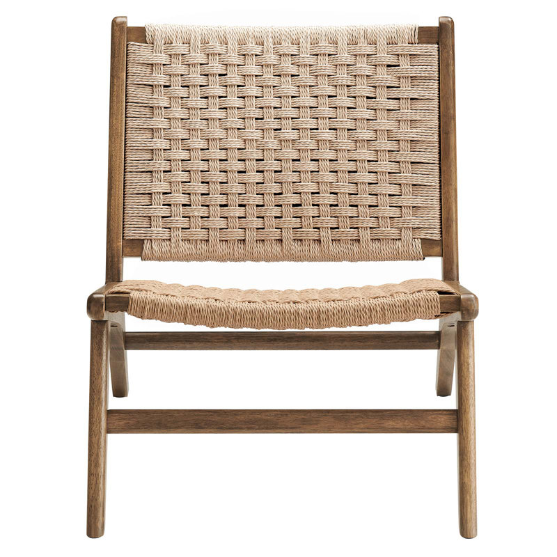 Méridienne Modway Saoirse, Natural Rope, Noyer
