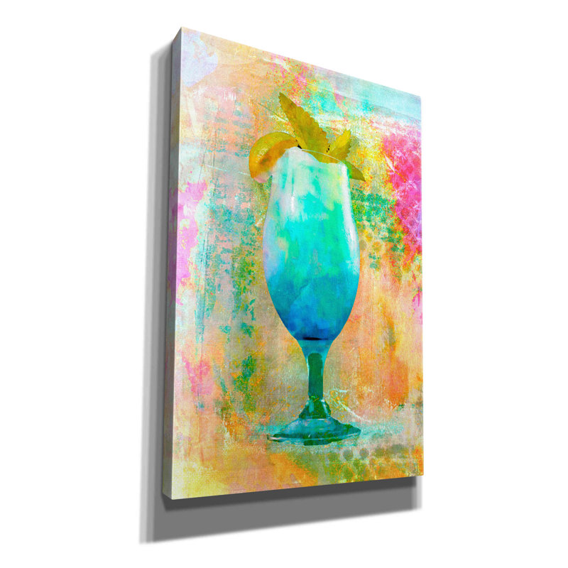 «Cocktail Night» par Andrea Haase, estampe numérique sur toile, H 18 po x l 12 po x P 0,75 po