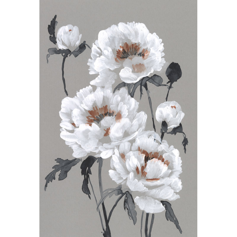 Peony Profusion I by Jennifer Goldberger - Painting Print, 30cm H x 20cm W, Wrapped Canvas