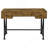Rustic Nutmeg 2-Piece Computer Desk And Bookcase
