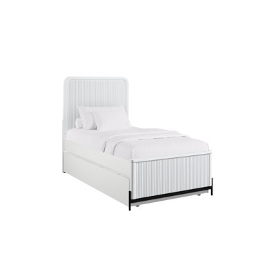 Full Sized White Bed With Twin Trundle And Bewitching Birch Veneer In Enrapturing Mesmerizing