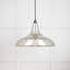 Frankley 1 - Light Silver/Black Dome Pendant
