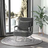 Folding Convertible Sofa Chair Chaise Lounge Couch_W2225P