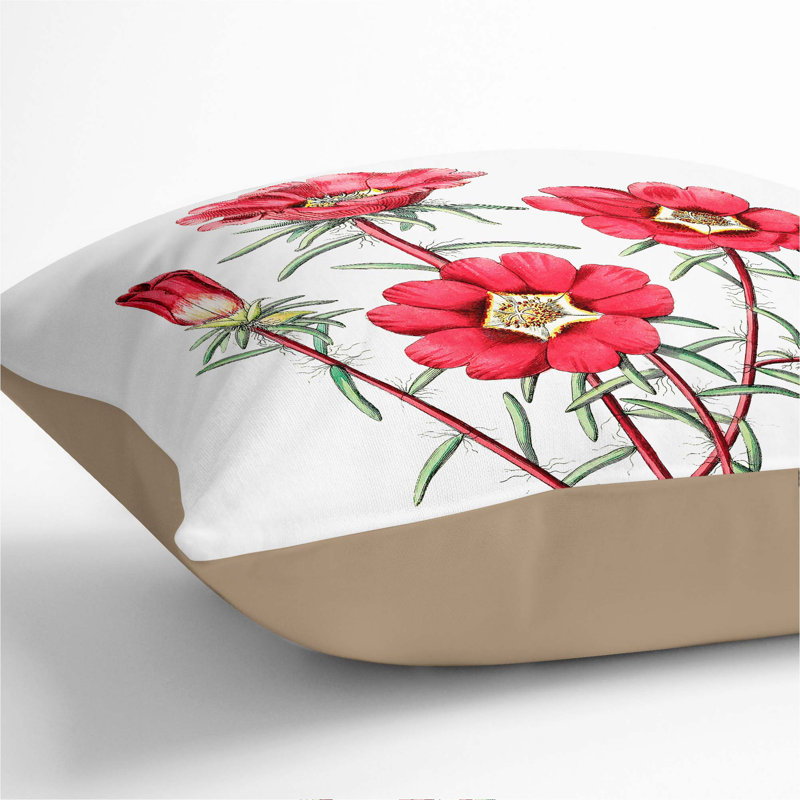 Square Throw Cushion, Stone, 40cm H x 40cm W x 15cm D