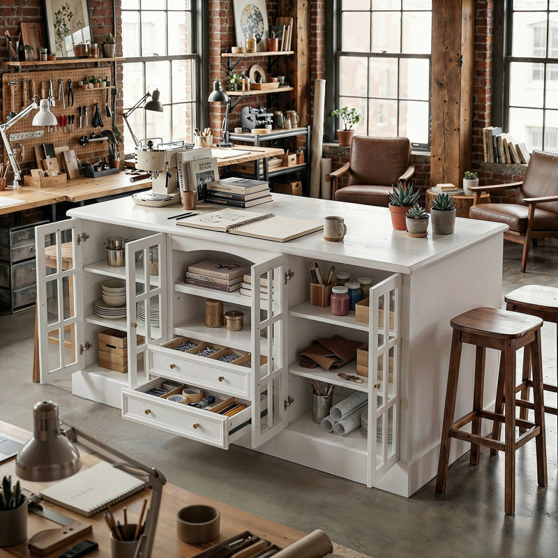 Multi-Function Craft & Hobby Worktable