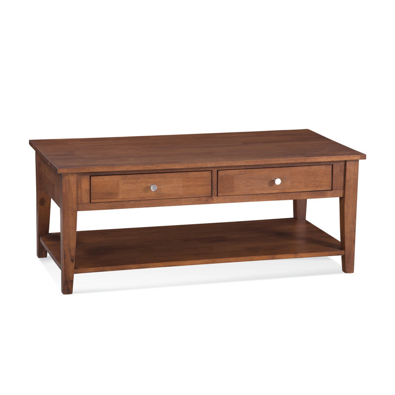 East Hampton Solid Wood Cocktail Table, Havana