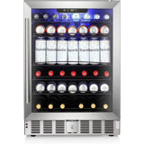 21 Bottle or 150 Cans Single Zone Freestanding/Built-In Wine Refrigerator & Beverage Cooler