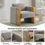 Fauteuil d'appoint rembourré Barraclough-566463751