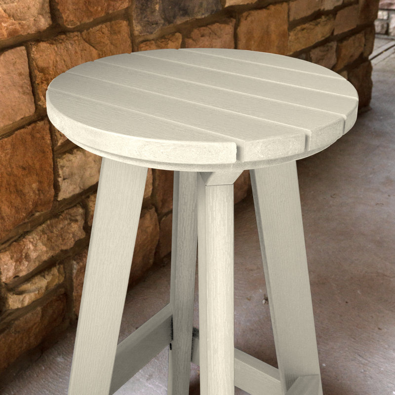 Tabouret de bar 15 po Preister, Blanc délavé