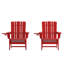 Chaise Adirondack en plastique Collis-88681427