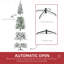 Arbre de Noël artificiel pin enneigé 9 pi avec branches réalistes et 1159 pointes, vert
