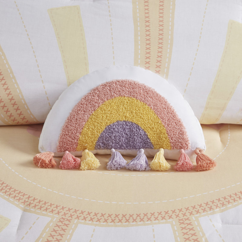 Twin Yellow Sunshine Reversible Cotton Comforter Set