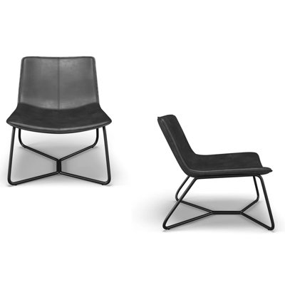 Chaise de salle à manger en cuir 