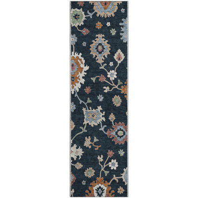 Premium Machine Washable Prisco Black Rug