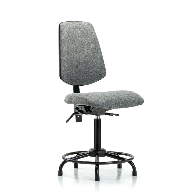 Mavis Drafting Chair, Gray, Included, Glides