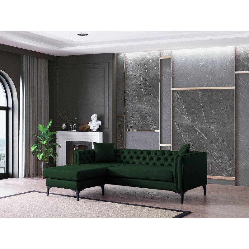 Canapé modulaire Chunsie, Vert