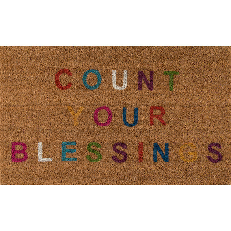 Aloha Performance Indoor / Outdoor Rug, Brown/Blue/Purple