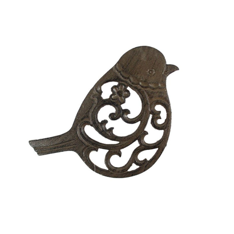 Extrait d’oiseau en fonte, Marron foncé